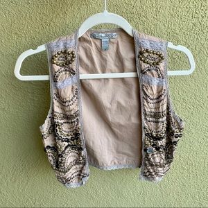 American Rag Boho Embellished Vest